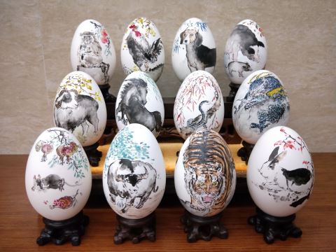 【作品欣赏】黄子东蛋画作品
