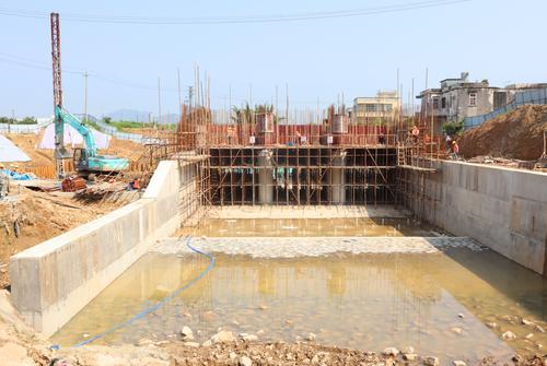 坎下湖电排站重建工程完成过半争取今年年底竣工