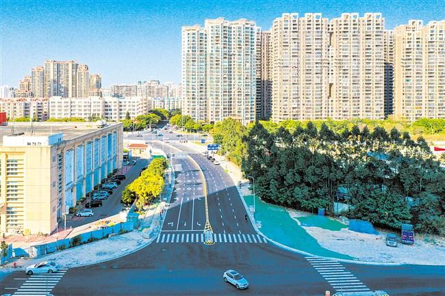 汕头珠港新城片区6条道路建成试通车